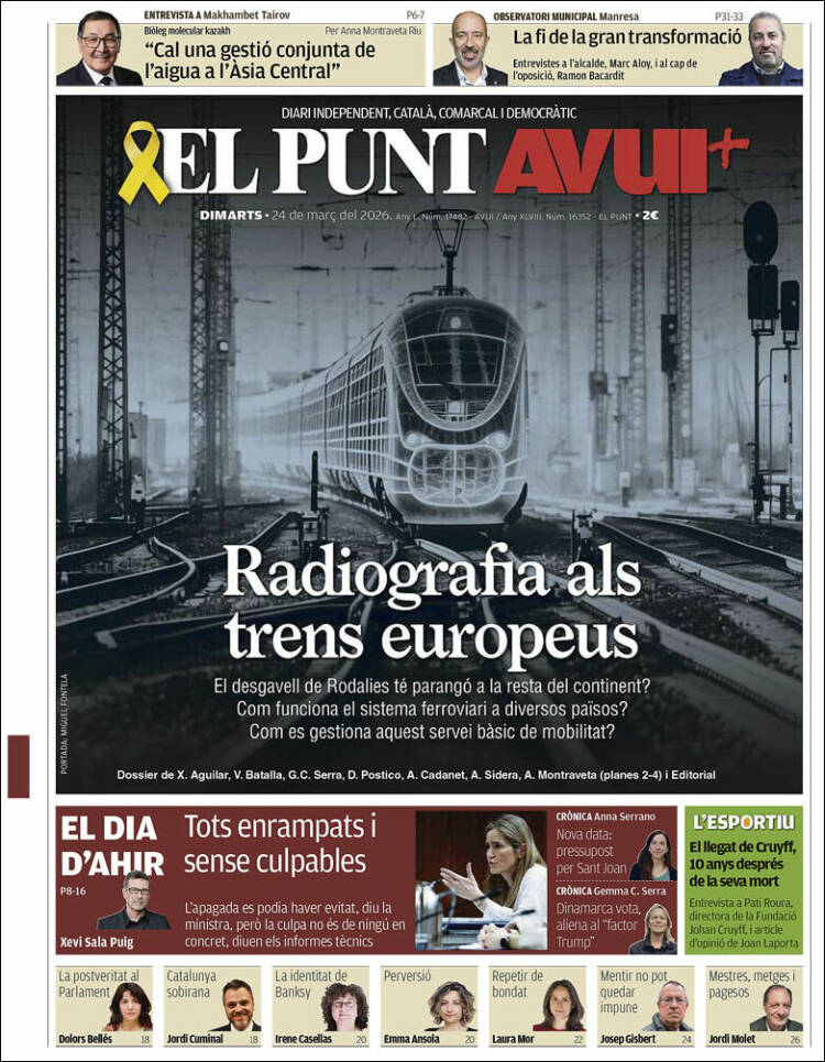 Portada de El Punt Avui (Espa&ntilde;a)