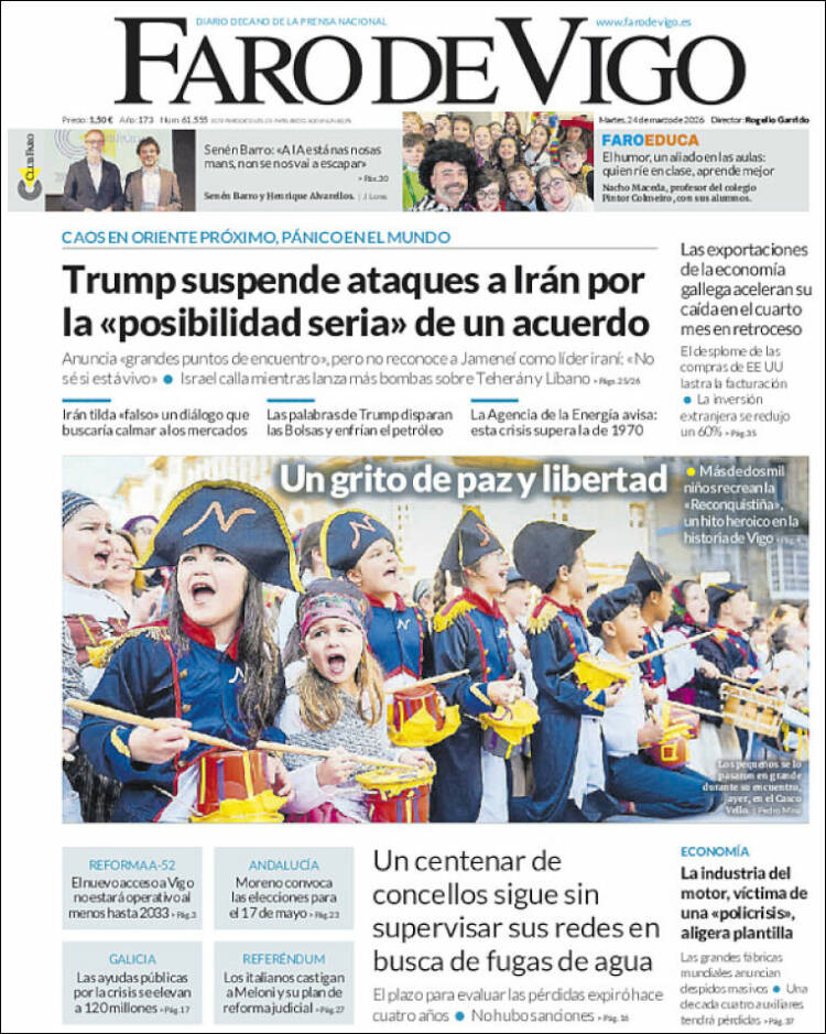 Portada de Faro de Vigo (Espa&ntilde;a)