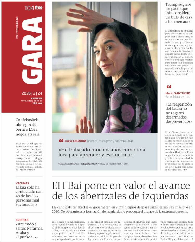 Portada de Gara (Espa&ntilde;a)