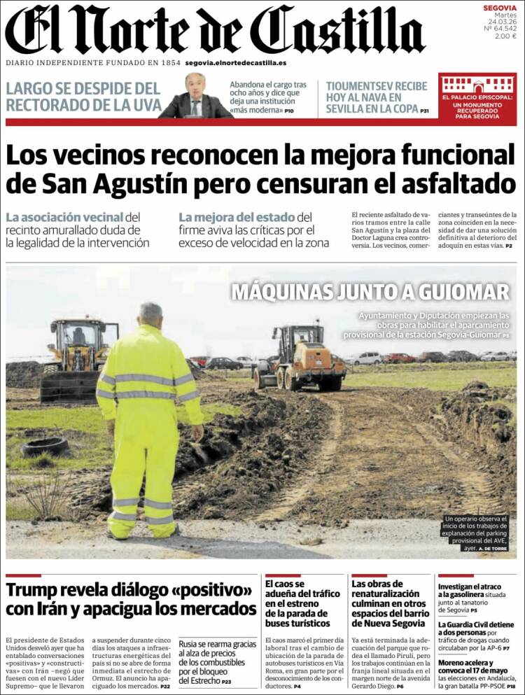 Portada de Norte de Castilla - Segovia (Espa&ntilde;a)