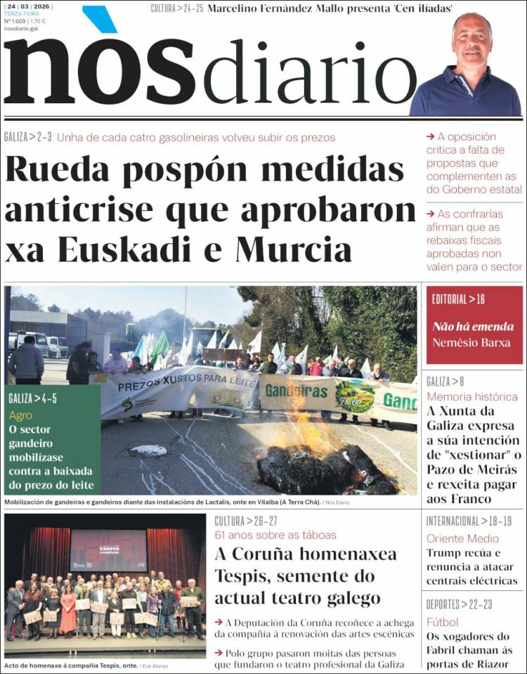 Portada de Nòs Diario (Espa&ntilde;a)