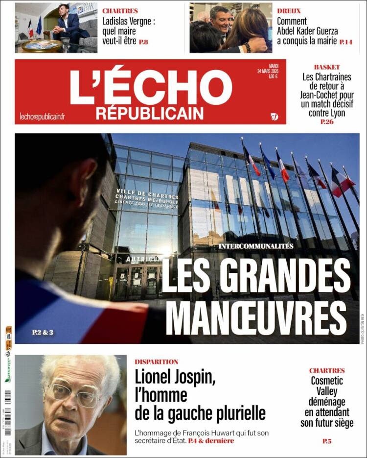 Portada de L'Echo Républicain (Francia)