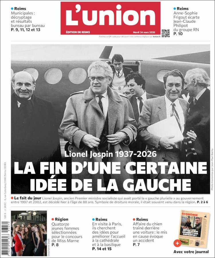 Portada de L'Union (Francia)