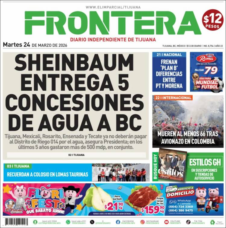 Portada de Frontera (M&eacute;xico)