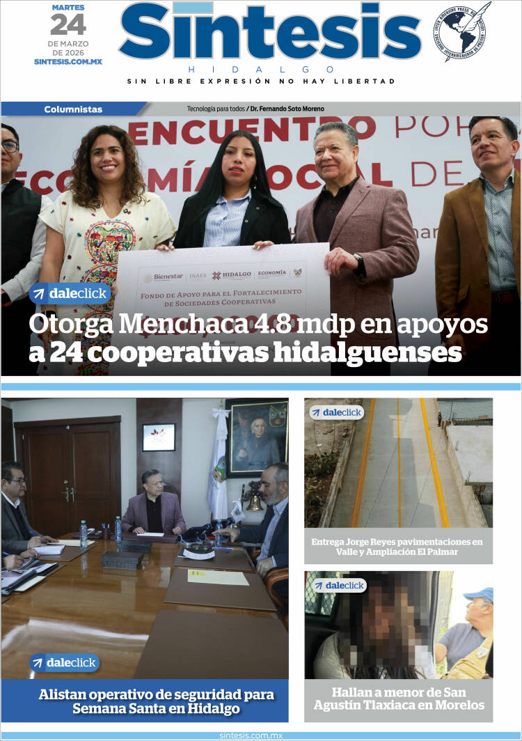 Portada de Sistesis - Hidalgo (M&eacute;xico)