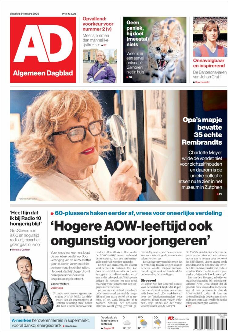 Portada de AD (Pa&iacute;ses Bajos)