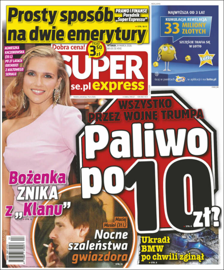 Portada de Super Express (Polonia)