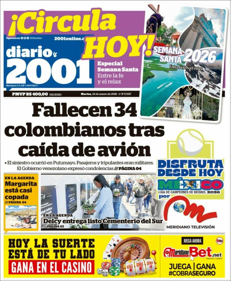 Portada de 2001 - Dosmiluno (Venezuela)