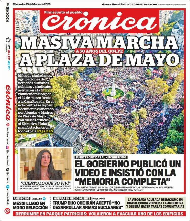 Portada de La Voz del Chaco (Argentina)