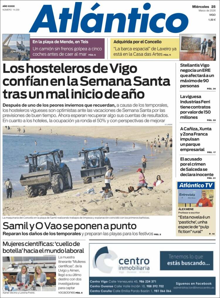 Portada de Atlántico Diario (Espa&ntilde;a)