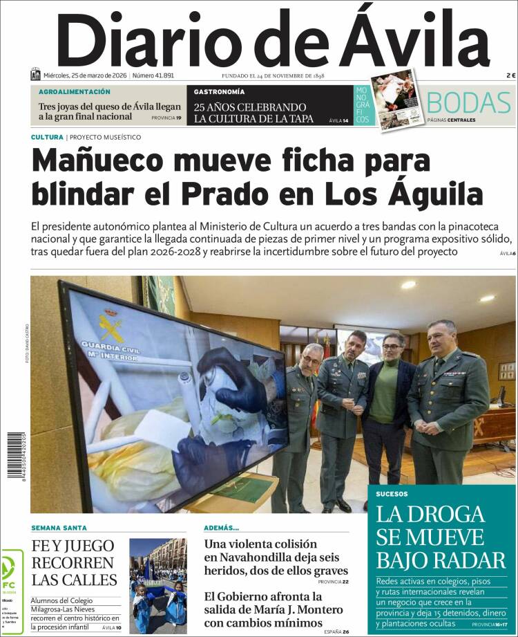 Portada de Diario de Ávila (Espa&ntilde;a)
