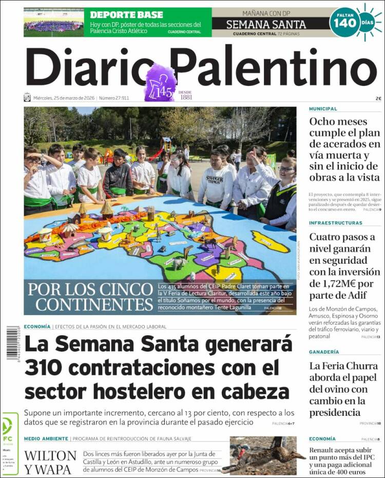 Portada de Diario Palentino (Espa&ntilde;a)