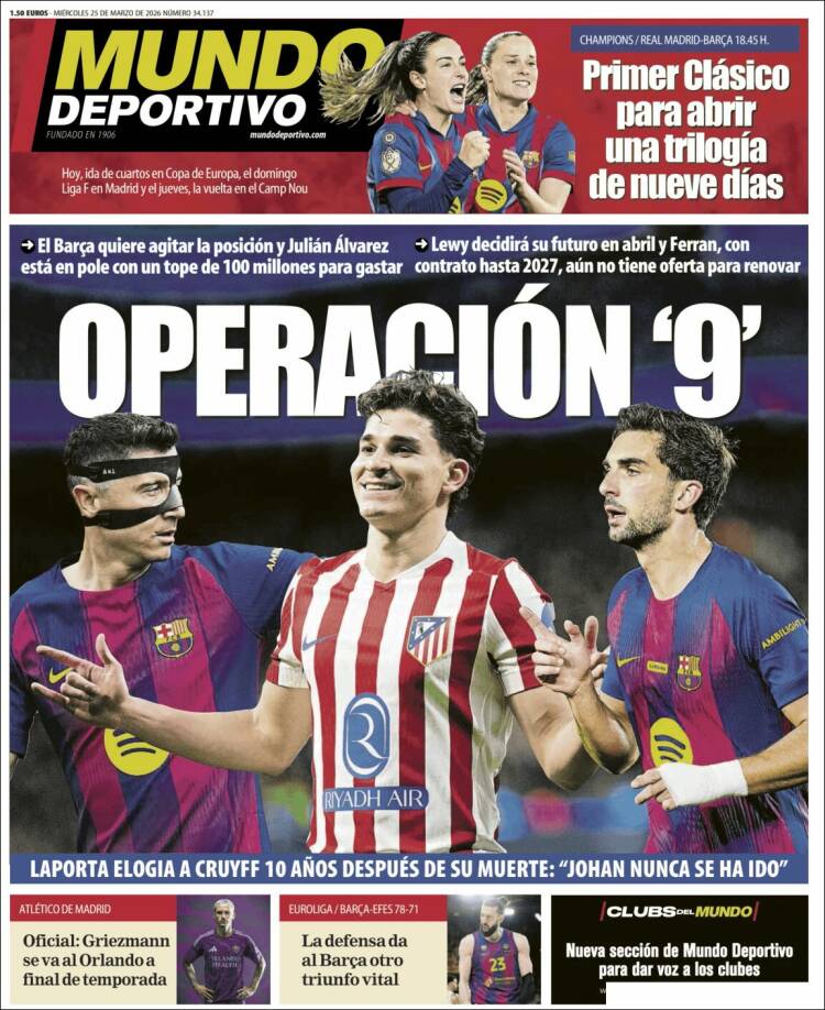 Portada de El Mundo Deportivo (Espa&ntilde;a)