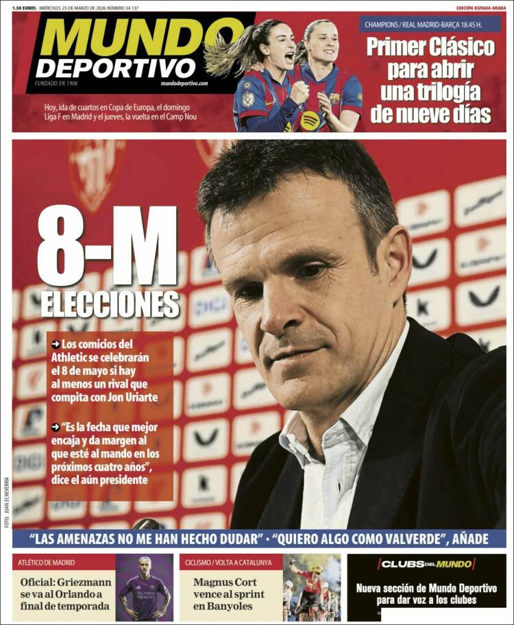 Portada de Mundo Deportivo Bizkaia (Espa&ntilde;a)