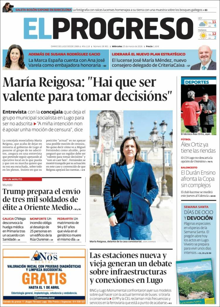 Portada de El Progreso (Espa&ntilde;a)