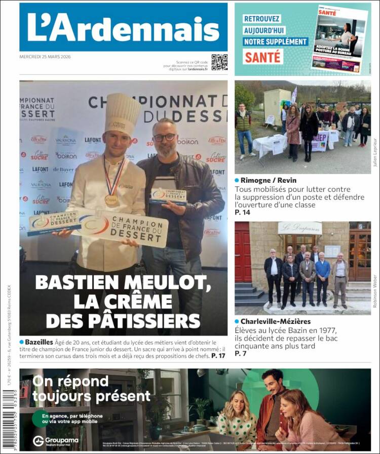 Portada de L'Ardenais (Francia)