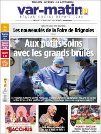 Portada de Var-Matin (Francia)
