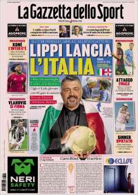 Portada de La Gazzetta dello Sport (Italia)