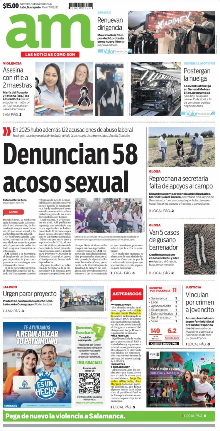 Portada de Al Día A.M. (M&eacute;xico)