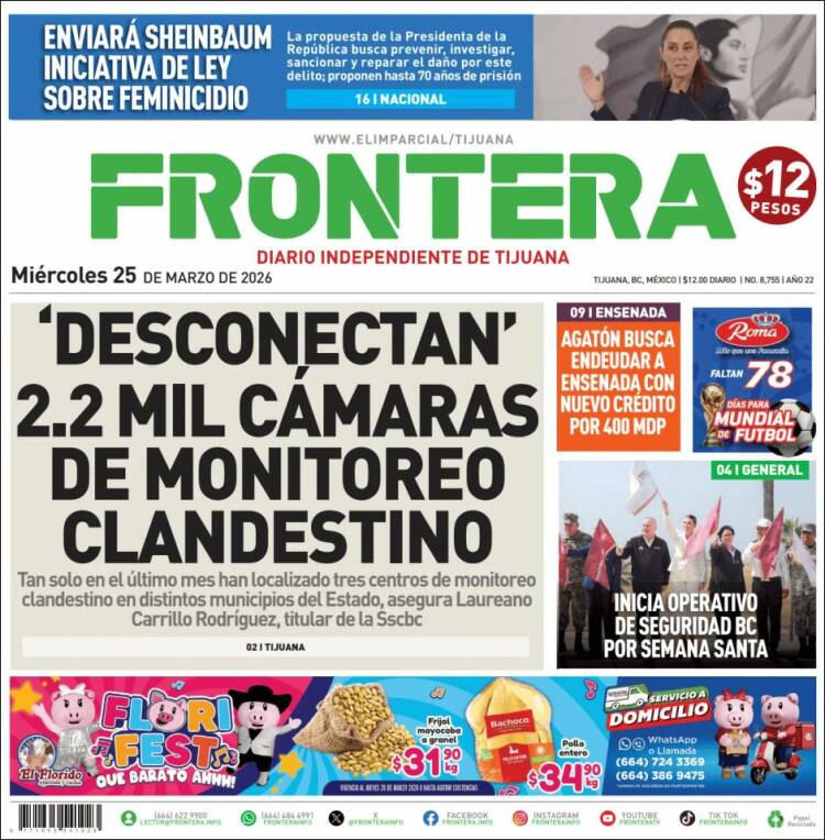 Portada de Frontera (M&eacute;xico)