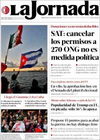 Portada de La Jornada (M&eacute;xico)