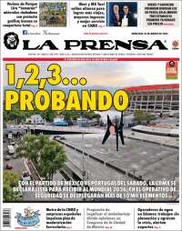Portada de La Prensa (M&eacute;xico)