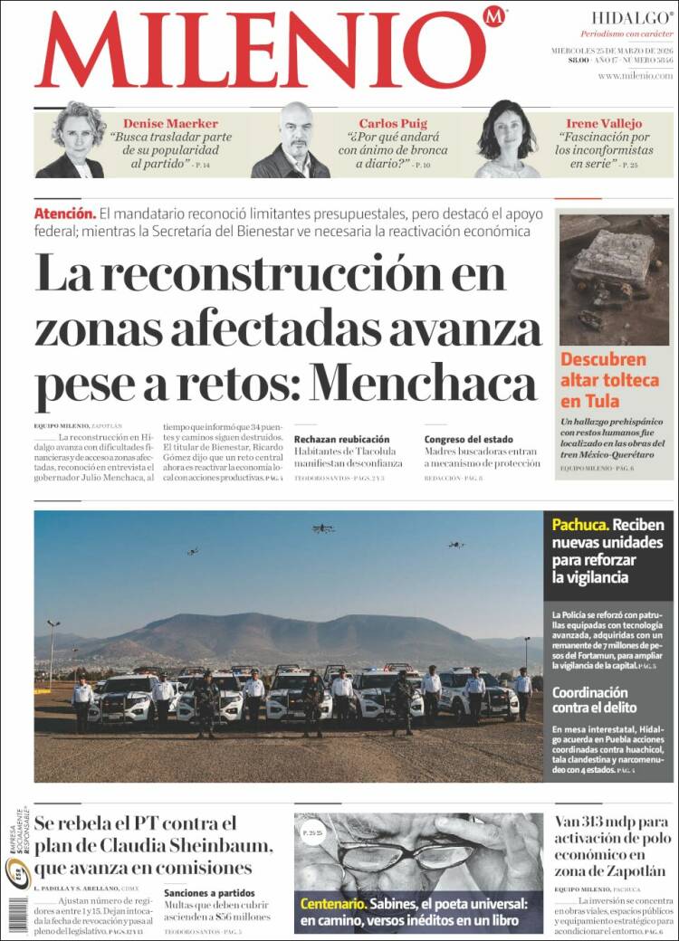 Portada de Milenio de Hidalgo (M&eacute;xico)