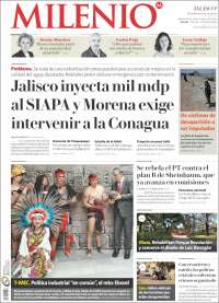 Portada de Milenio - Jalisco (M&eacute;xico)
