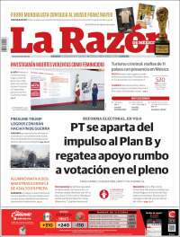 Portada de La Razón (M&eacute;xico)
