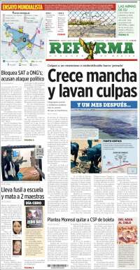 Portada de Reforma (M&eacute;xico)