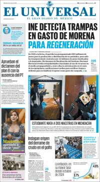 Portada de El Universal (M&eacute;xico)