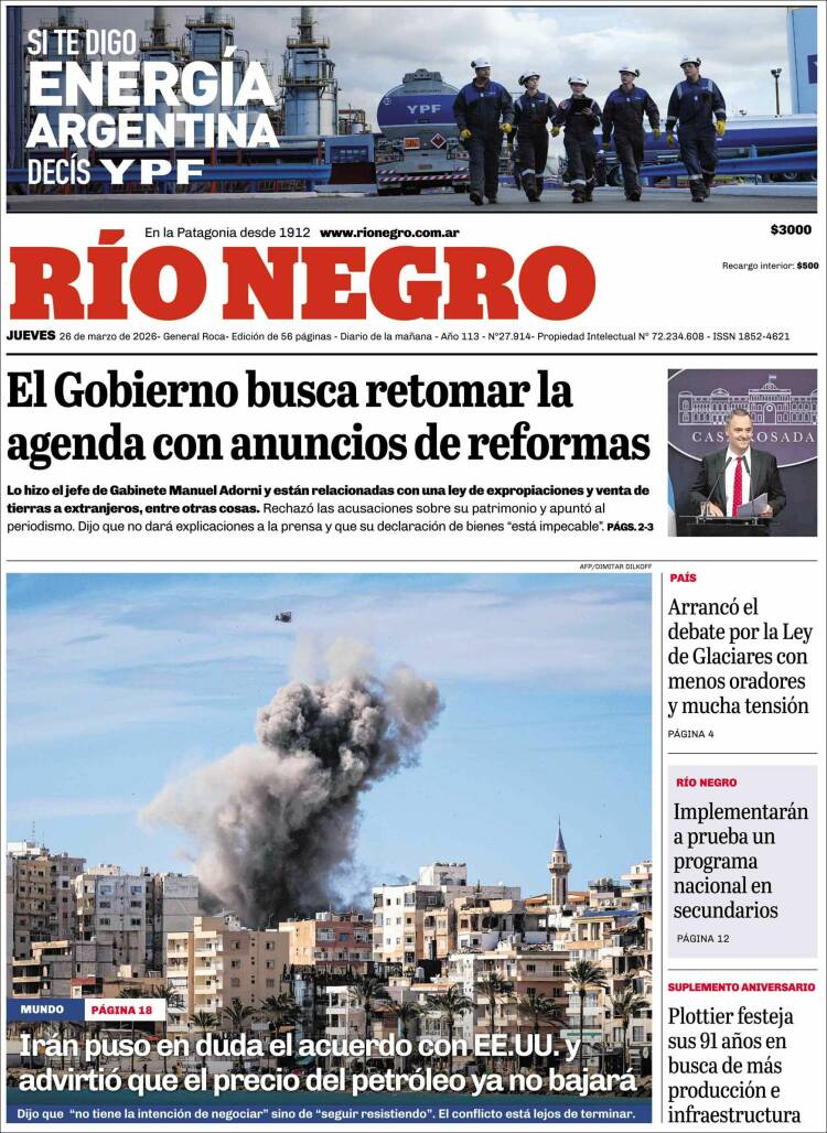 Portada de Rio Negro (Argentina)