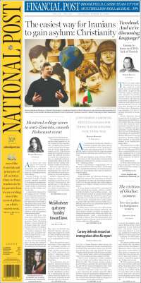 Portada de The National Post (Canad&aacute;)