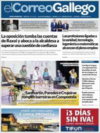 Portada de El Correo Gallego (Espa&ntilde;a)