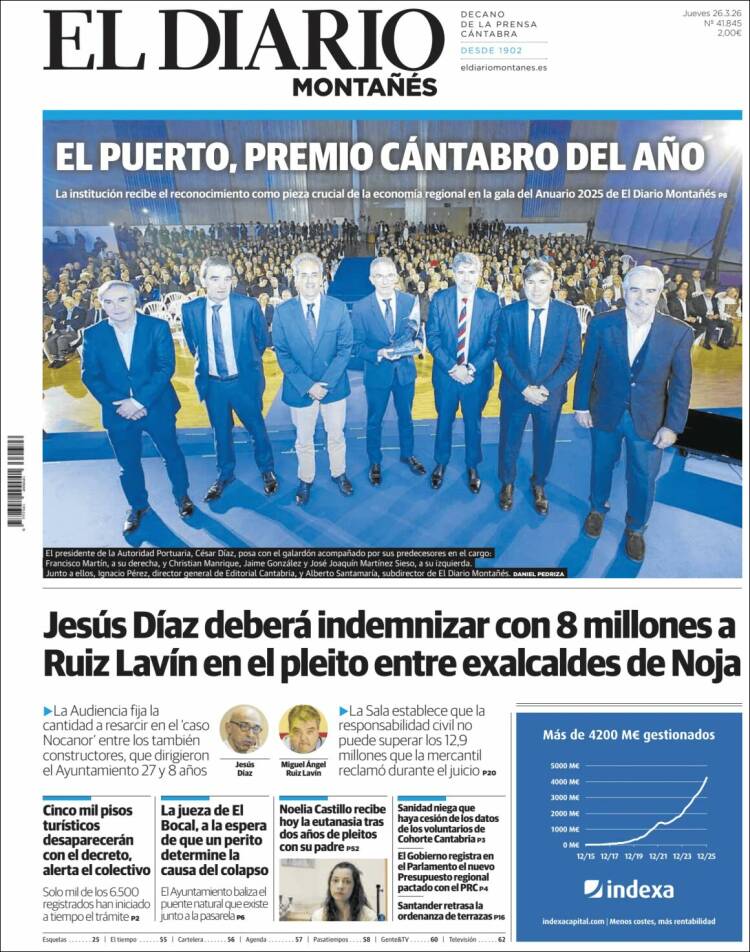 Portada de El Diario Montañés (Espa&ntilde;a)