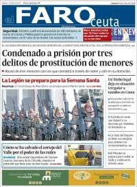 Portada de El Faro de Ceuta (Espa&ntilde;a)