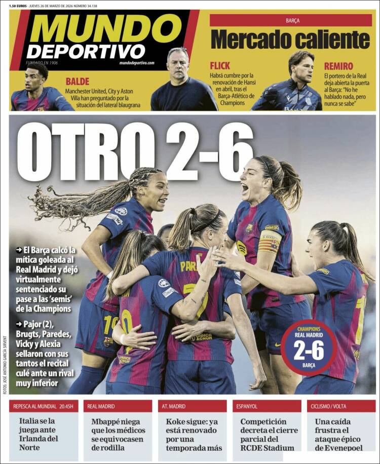 Portada de El Mundo Deportivo (Espa&ntilde;a)