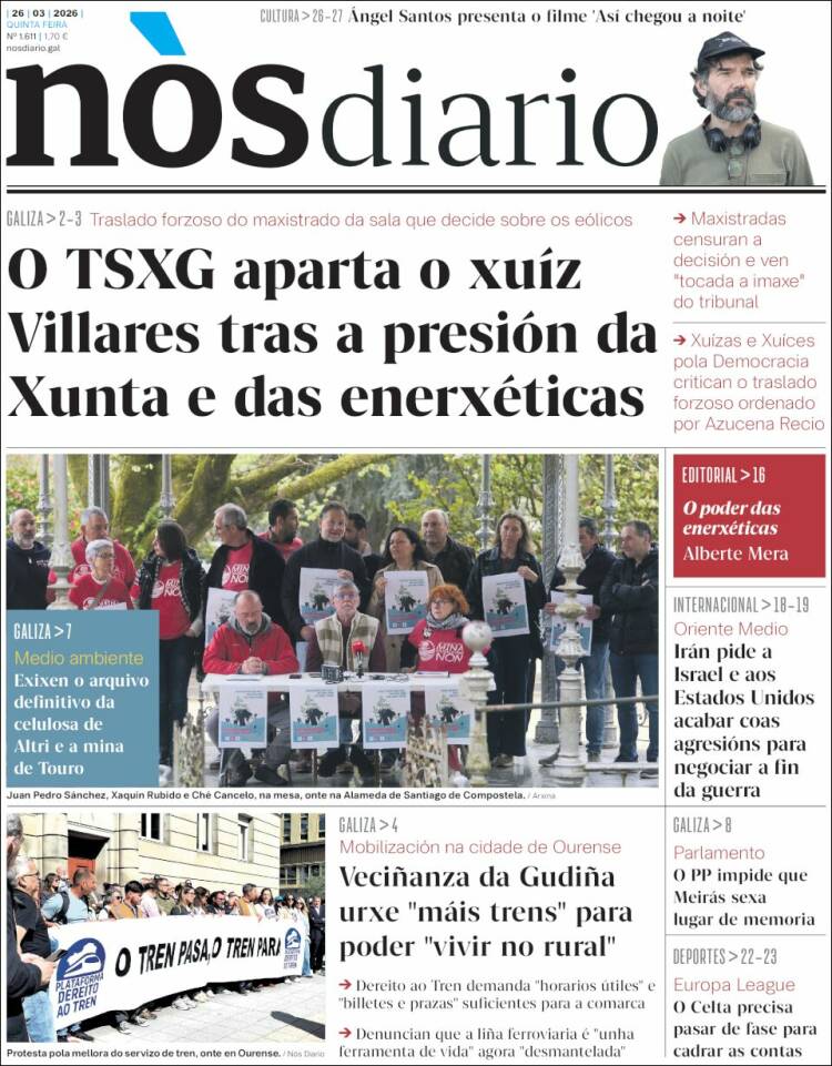 Portada de Nòs Diario (Espa&ntilde;a)