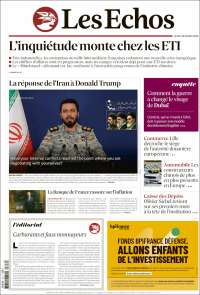 Portada de Les Echos (Francia)