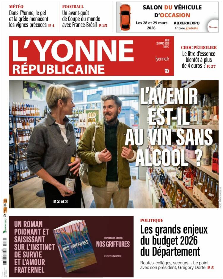 Portada de L'Yonne-Républicaine (Francia)