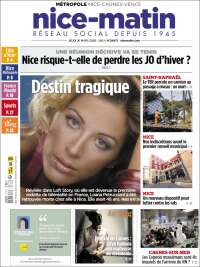 Portada de Nice-Matin (Francia)