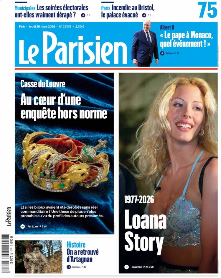 Portada de Le Parisien (Francia)