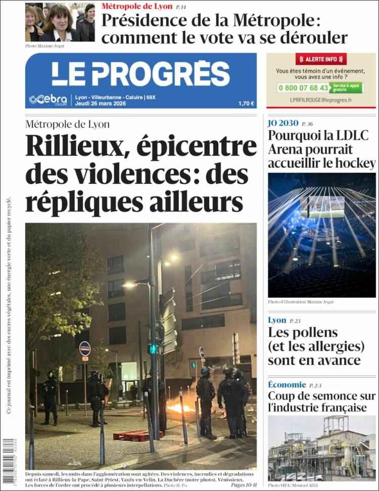 Portada de Progres de Fecamp (Francia)