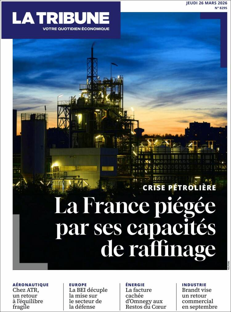 Portada de La Tribune (Francia)