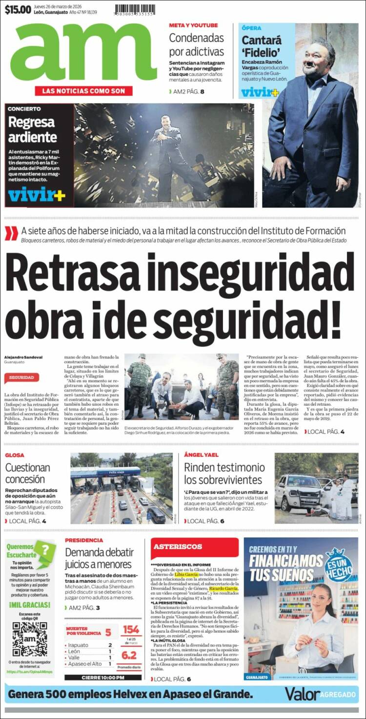 Portada de Al Día A.M. (M&eacute;xico)
