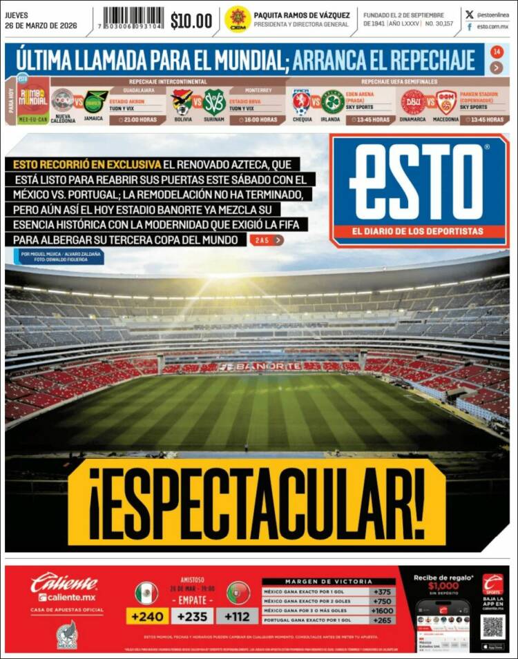 Portada de Esto (M&eacute;xico)