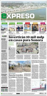 Portada de Expreso (M&eacute;xico)
