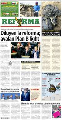 Portada de Reforma (M&eacute;xico)