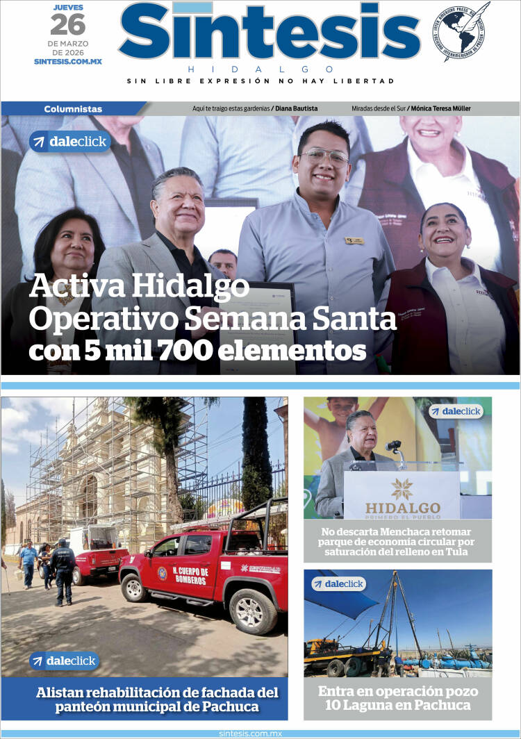 Portada de Sistesis - Hidalgo (M&eacute;xico)