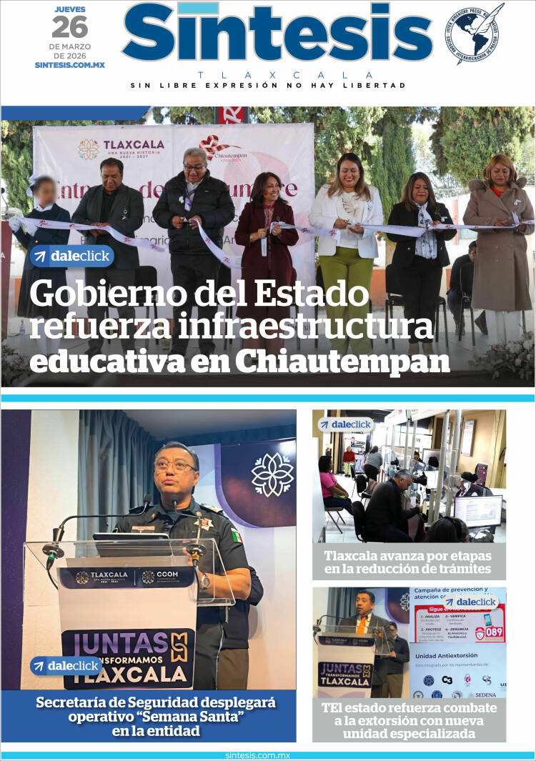 Portada de Síntesis de Tlaxcala (M&eacute;xico)